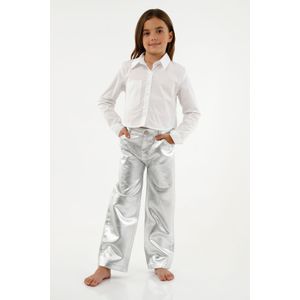 Camisa blanca manga larga para niña