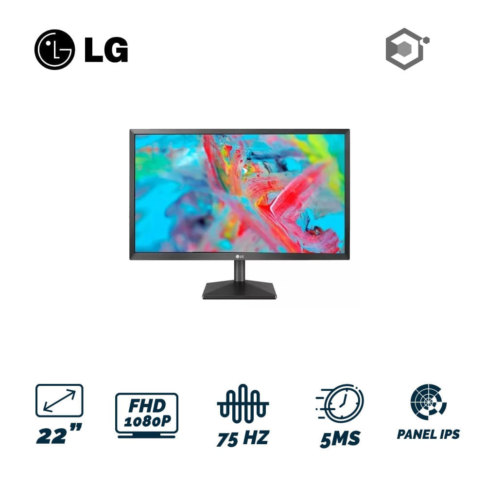 Monitor LG 24 Pulgadas 24MP400-B– IPS – FHD – 5MS – 75Hz