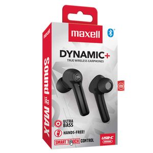 MAXELL AUDIFO DYNAMIC PLUS + TWS EB-BTDY BLACK
