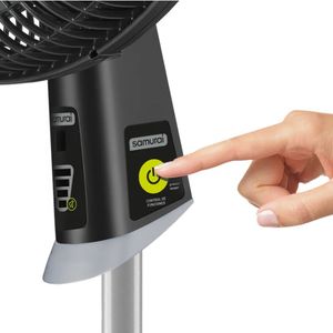 Ventilador Samurai 18 Silence Force Control Remoto Pedestal Negro