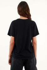 Camiseta basica cheap negra mujer