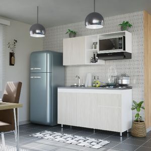 Cocina Integral Rosy 150cm Incluye Lavaplatos Izquierdo y fogones Niebla