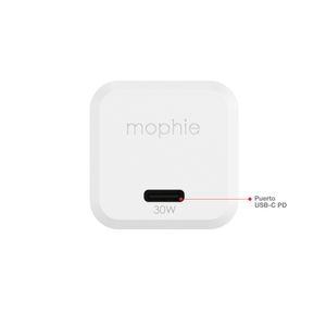 Mophie Cargador De Pared Usb-c Pd Gan 30w White