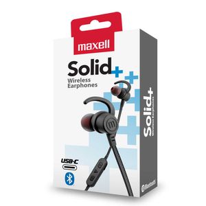 MAXELL AUDIFO SOLID EB-BT100 INALAMB BLUETOOTH C/ MIC CARBON