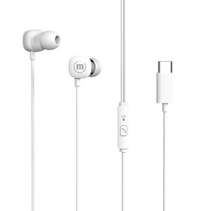 MAXELL AUDIFO SQUARE+USB-C IN EAR EARPHONES WHITE