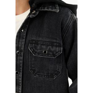 Camisa tipo chaqueta verde para niño