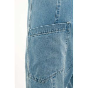 Overall de pantalón largo azul para mujer
