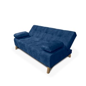 Sofacama Leroy 3 Posiciones Tela azul