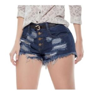 Short Juvenil Para Mujer MP 26606 Azul