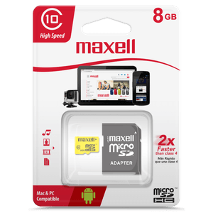 MAXELL MEMORIA MICROSD HC 8 GB CLASS 10