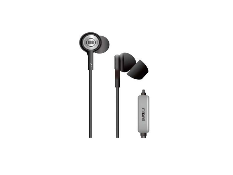 MAXELL AUDIFO IN-TIPS IN EAR STEREO BUDS W/MIC BLK Agaval