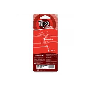 MAXELL AUDIFO IN-TIPS IN EAR STEREO BUDS W/MIC RED