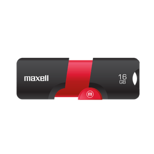 MAXELL MEMORIA USB FLIX 16GB BLACK/RED PUERTO 2.0