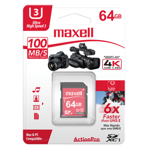 MAXELL MEMORIA SD 64GB CLASS 10 SDXC