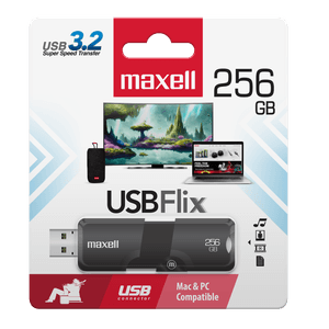MAXELL MEMORIA USB FLIX 256 GB 3.0 BLACK