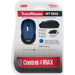 MAXELL MOUSE TRACE MOWL-250 INALAMBRICO BLUE 1600 DPI CON TECNOLOGIA BEAM