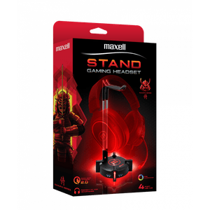 MAXELL STAND GAMING CA-HS HEADPHONE HUB DE 4 PUERTOS USB 3.0 ILUMINACION RGB