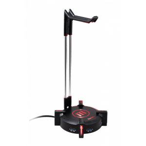 MAXELL STAND GAMING CA-HS HEADPHONE HUB DE 4 PUERTOS USB 3.0 ILUMINACION RGB