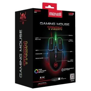 MAXELL MOUSE GAMING TRON CA-MOWR  7200 DPI