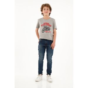 Jean Slim tono oscuro azul para niño