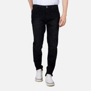 Jean Slim Color Negro Negro Para Hombre