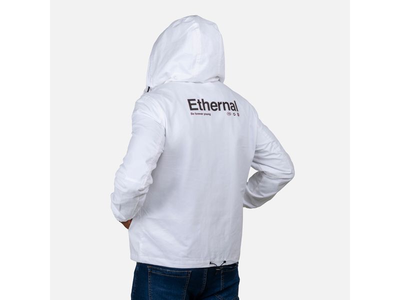 Chaqueta Rompevientos Color Blanco Para Hombre Agaval