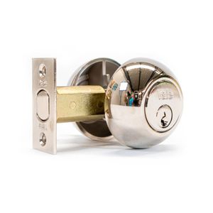 Chapa de seguridad cromo con llace mariposa Yale 170