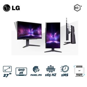 Monitor LG 27 Pulgadas 27GR75Q Gamer UltraGeaR Pivotable IPS 2K 1MS 165Hz