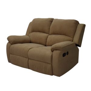 Sofa Reclin 2 Pts Brooklyn Usb Tela/beig