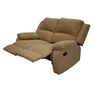 Sofa Reclin 2 Pts Brooklyn Usb Tela/beig