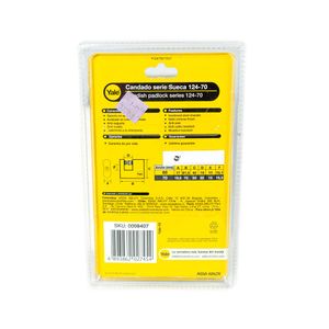 Candado anticizalla cromado 70mm Yale
