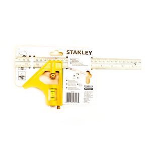 Escuadra De Combinación Profesional Inglesa Y Métrica 12" Stanley 46-028
