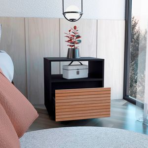 Mesa de noche Austin 1C 52X48 RTA Wengue Lenno