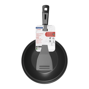 Juego de Sartenes Tramontina Loreto en Aluminio con Revestimiento Interno y Externo Antiadherente Starflon Max con Mangos Baquelita Grafito 3 Piezas