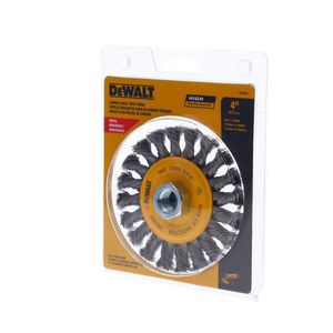 Rueda De Alambre Entorchado De 4" Eje De Acero De Carbono 5/8" - 11" Dewalt DW4930