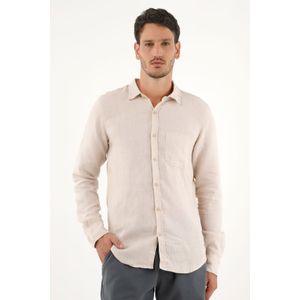 Camisa crudo en 100% lino para hombre