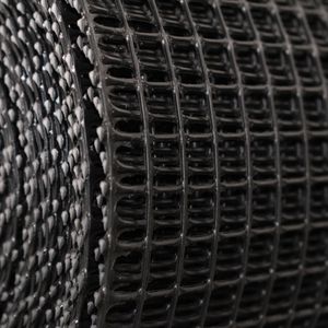 Rollo malla plástica 12 x 12mm 1mt x 30mt negra