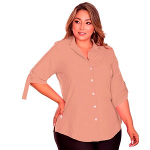 CAMISA SOLO AMOR MUJER P420 CAFÉ