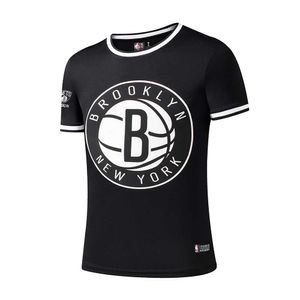 CAMISETA LOS NETS DE BROOKLYN HOMBRE NBAJS552201-BLK2 NEGRO