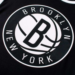 CAMISETA LOS NETS DE BROOKLYN HOMBRE NBAJS552201-BLK2 NEGRO