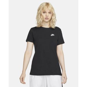 Camiseta Nike Club Tee Negro Mujer