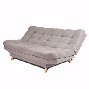 Sofá Cama Valencia Plata + cojines
