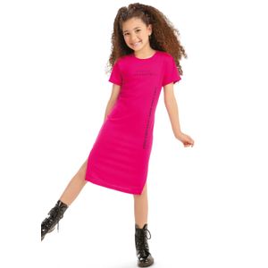 Vestido Infantil Femenino Fucsia Mp 89762