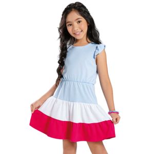 Vestido Infantil Femenino Multicolor Mp 90751