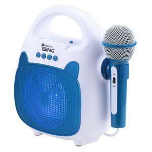 Parlante Karaoke Vivitar con Luz LED Hasta 12 hrs Color Azul