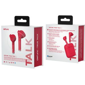 Audifonos Defunc True Talk Cancelacion De Ruido Ipx4 Bt 5,2 Rojo