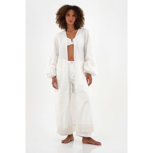 Kimono en lino crudo para mujer