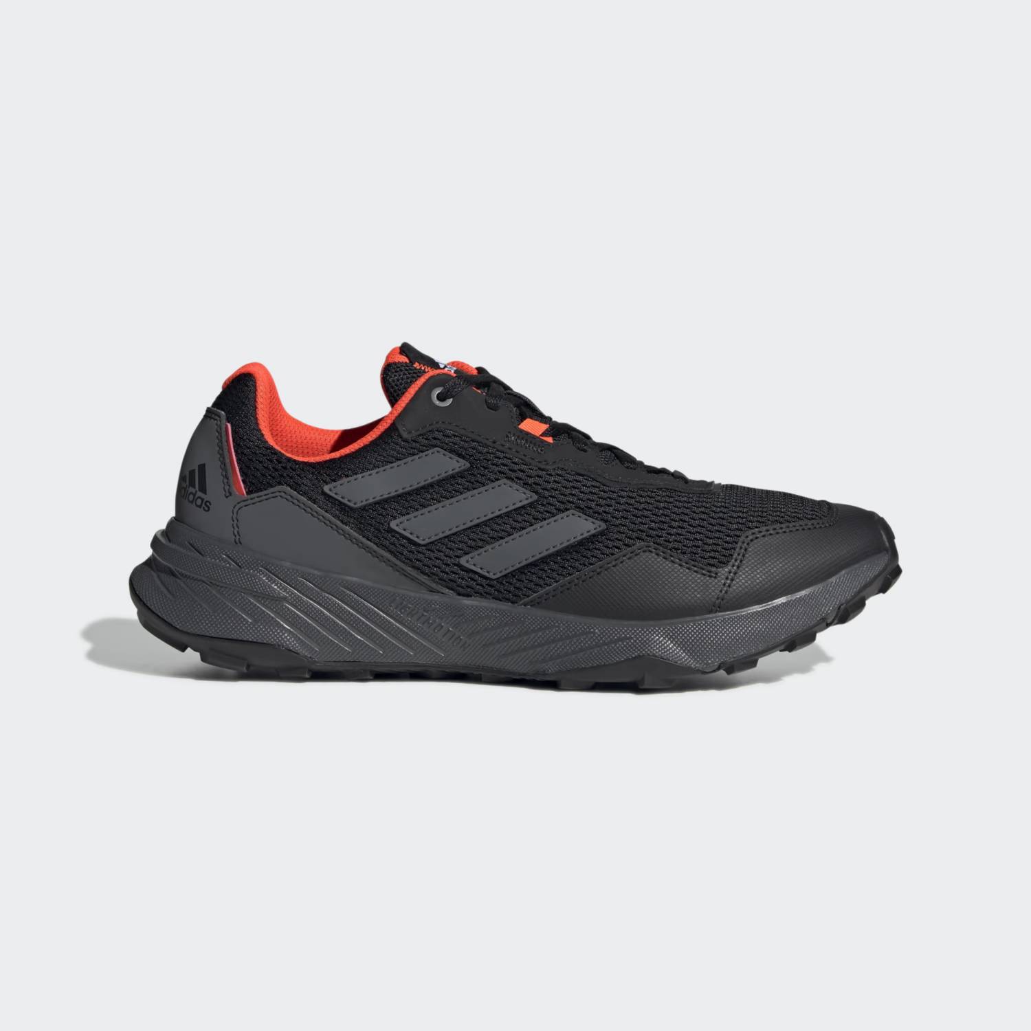 Tenis Adidas Hombre De Trail Running Tracefinder Negro Rojo Q47236