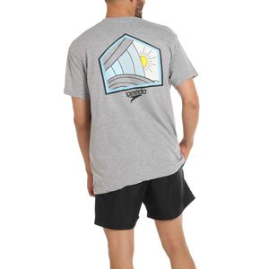 Camiseta Manga Corta Paris Aqua Hombre
