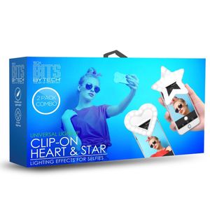 Aro De Luz Bytech Estrella y Corazon Celular Tablet